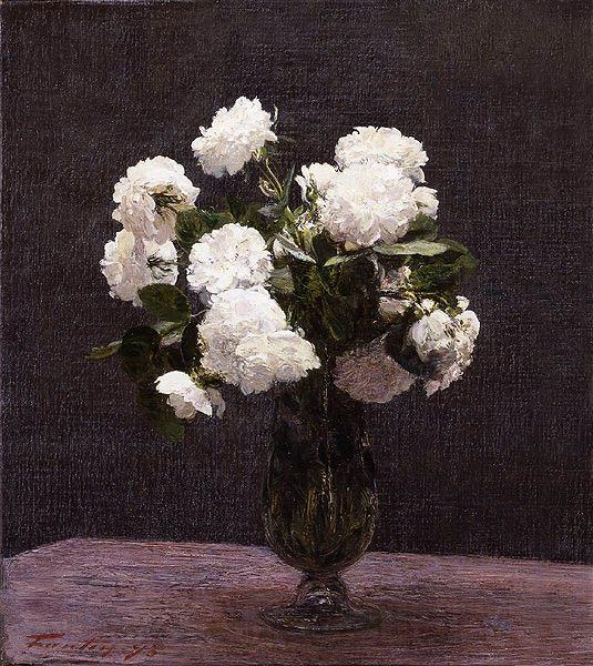 Henri Fantin-Latour White Roses